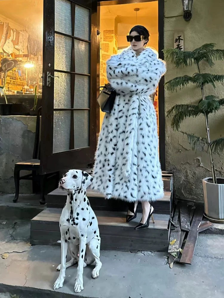 Dalmatian Amour Fur coat