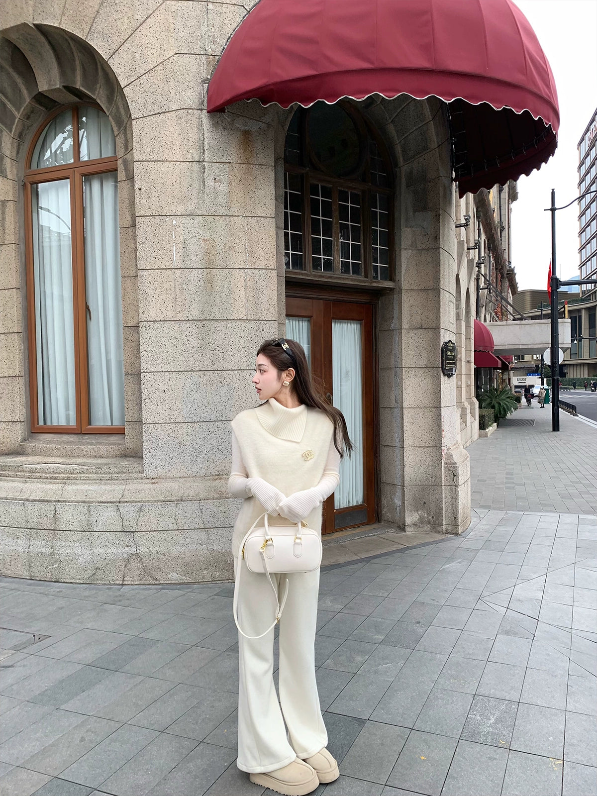 Feather Layer Knit Set