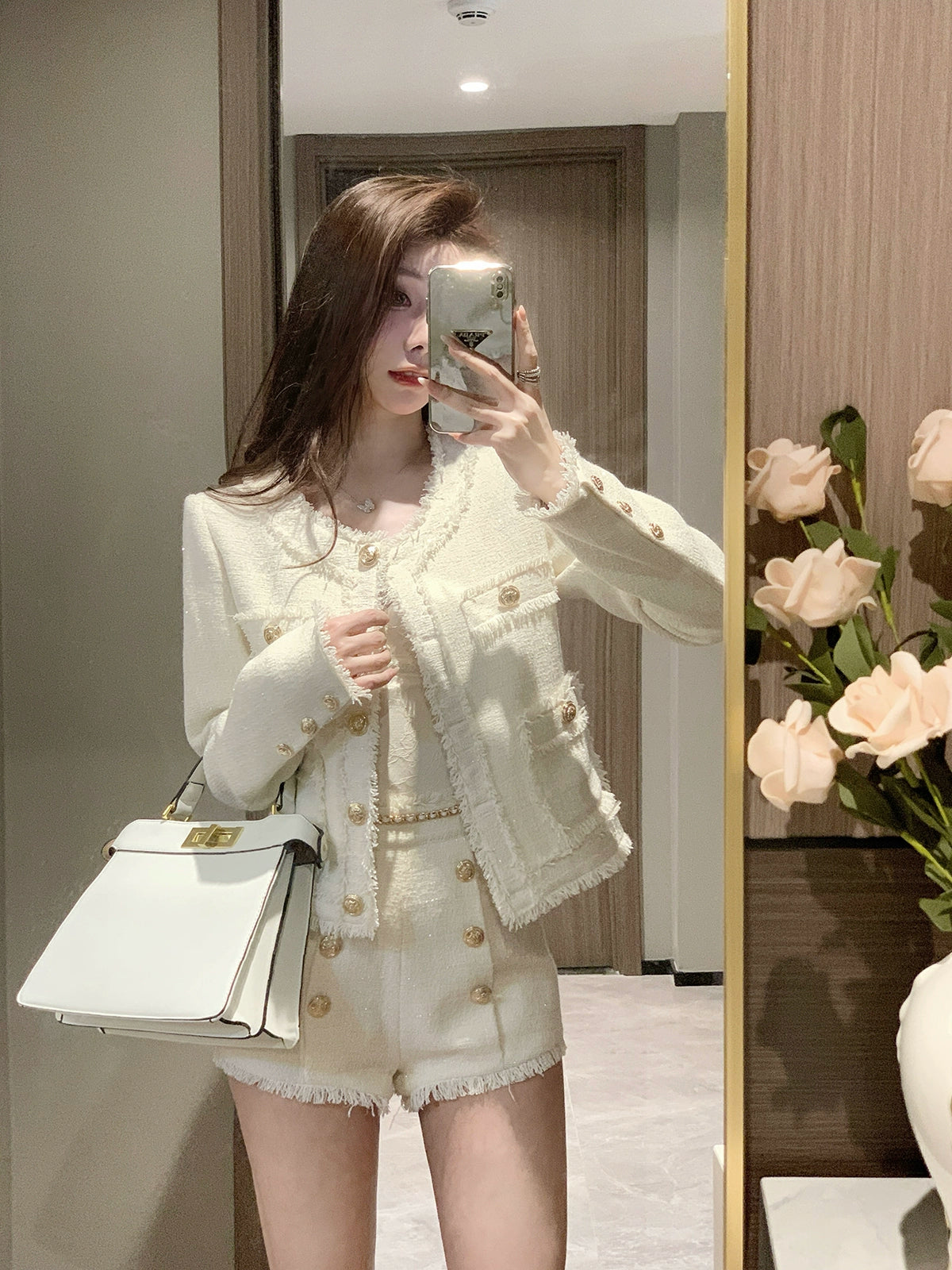 Pearl Crest Fringe Set