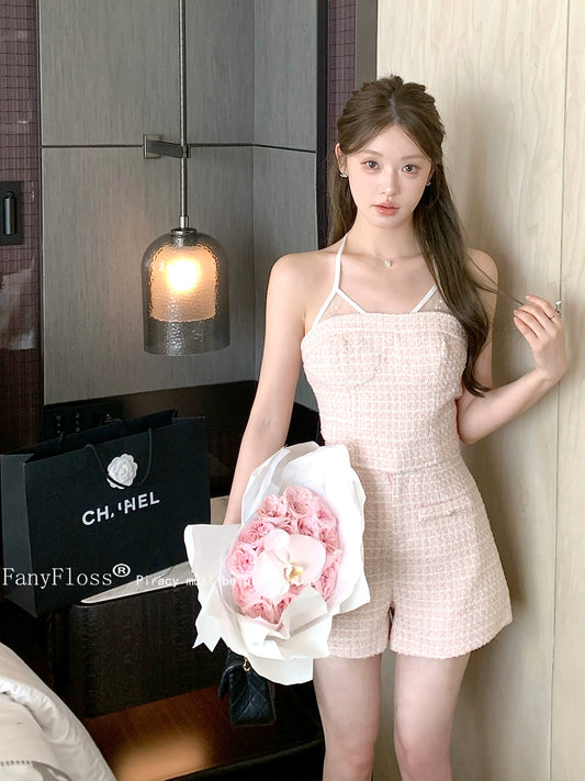 Rose Petal Tweed Set