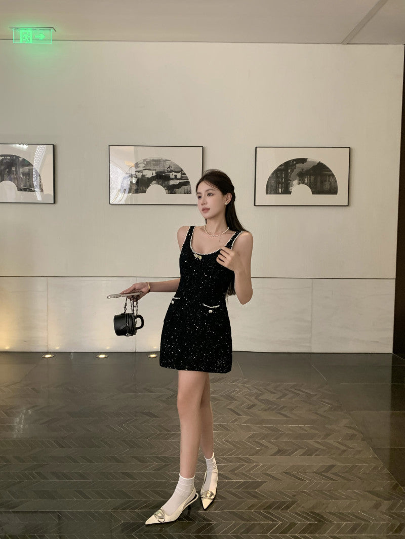 Classic Sparkle Ribbon Dress