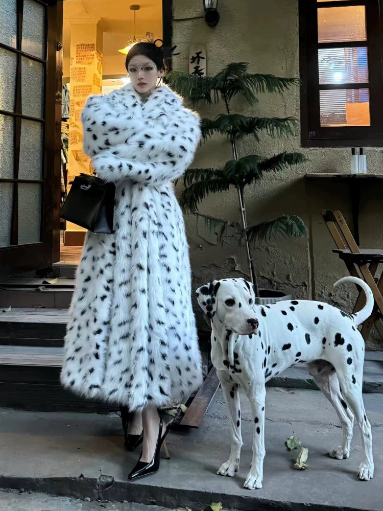 Dalmatian Amour Fur coat
