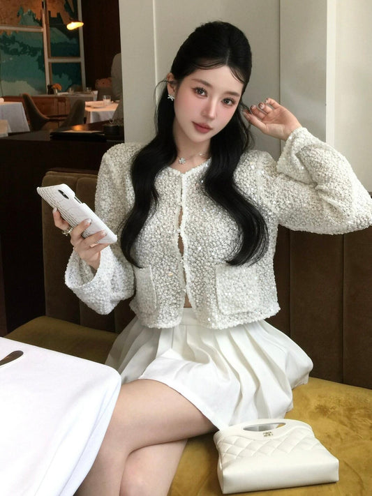 Twinkle Bouclé Cardigan