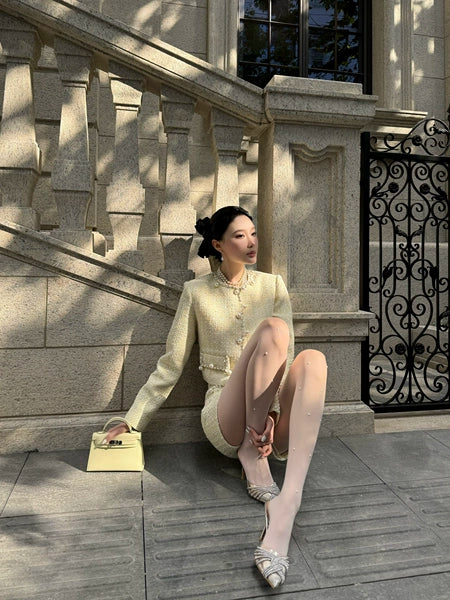 Honey Pearl Tweed Set