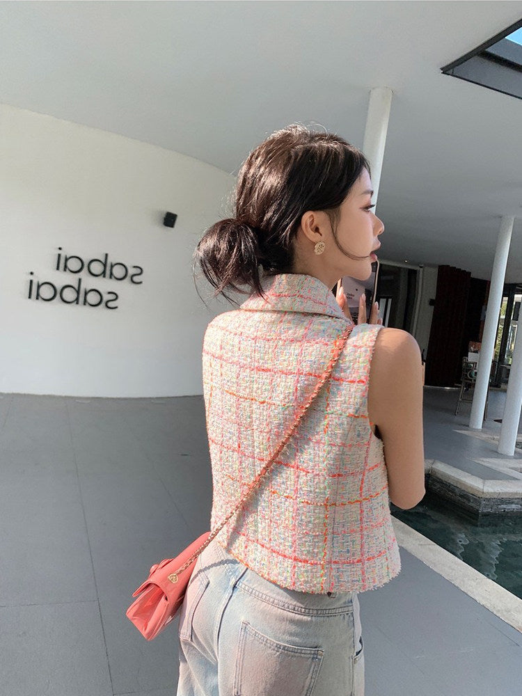 Candy Tweed Muse Top