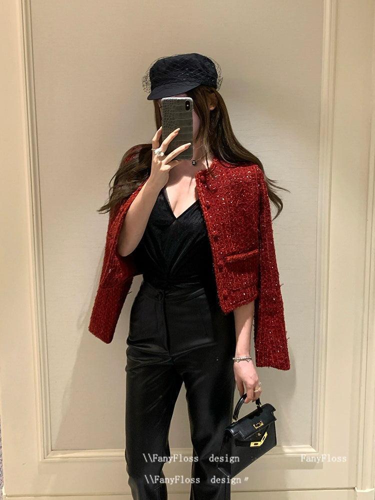 Rouge Tweed Jacket