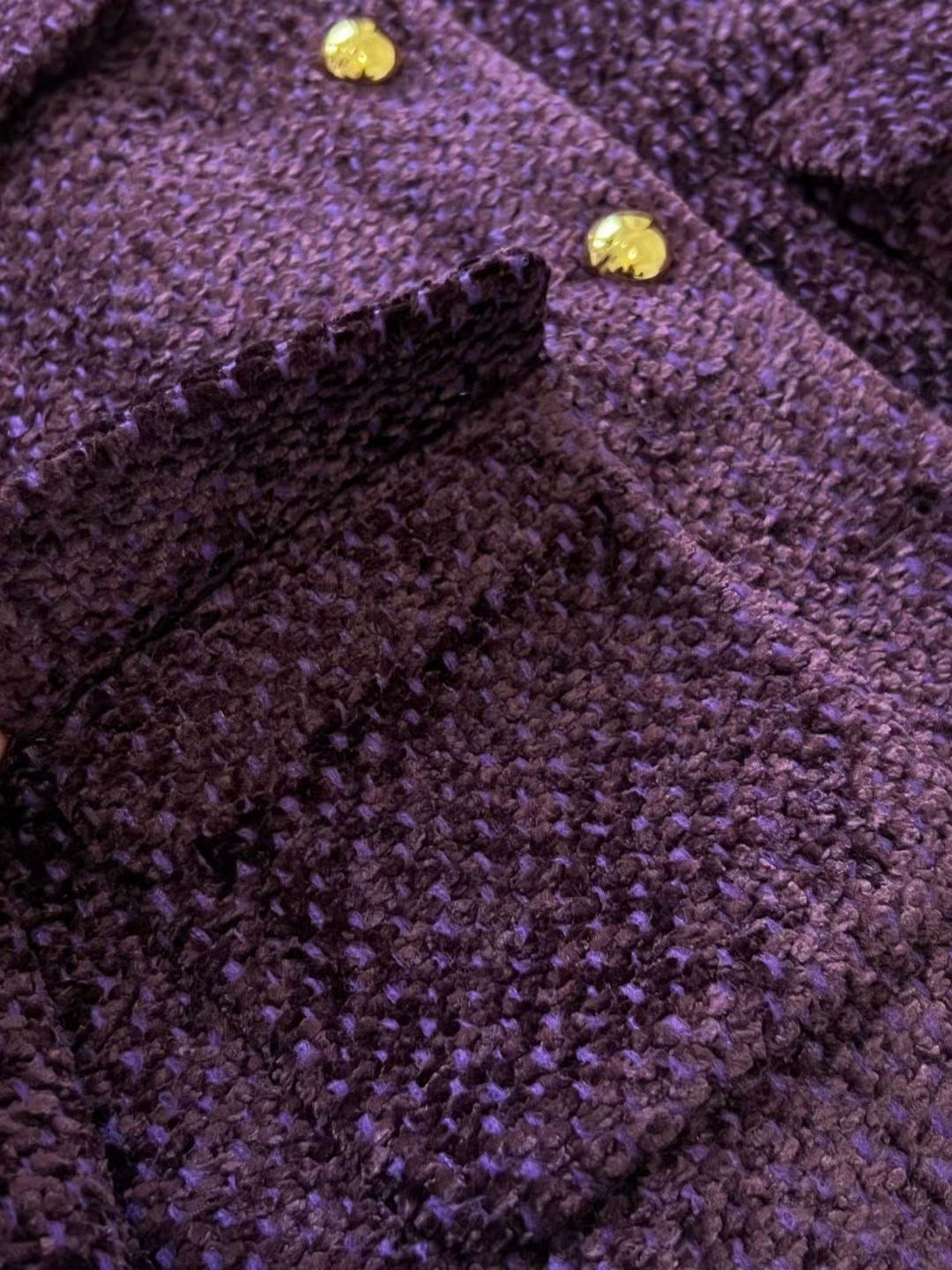 Royal Violet Tweed Jacket