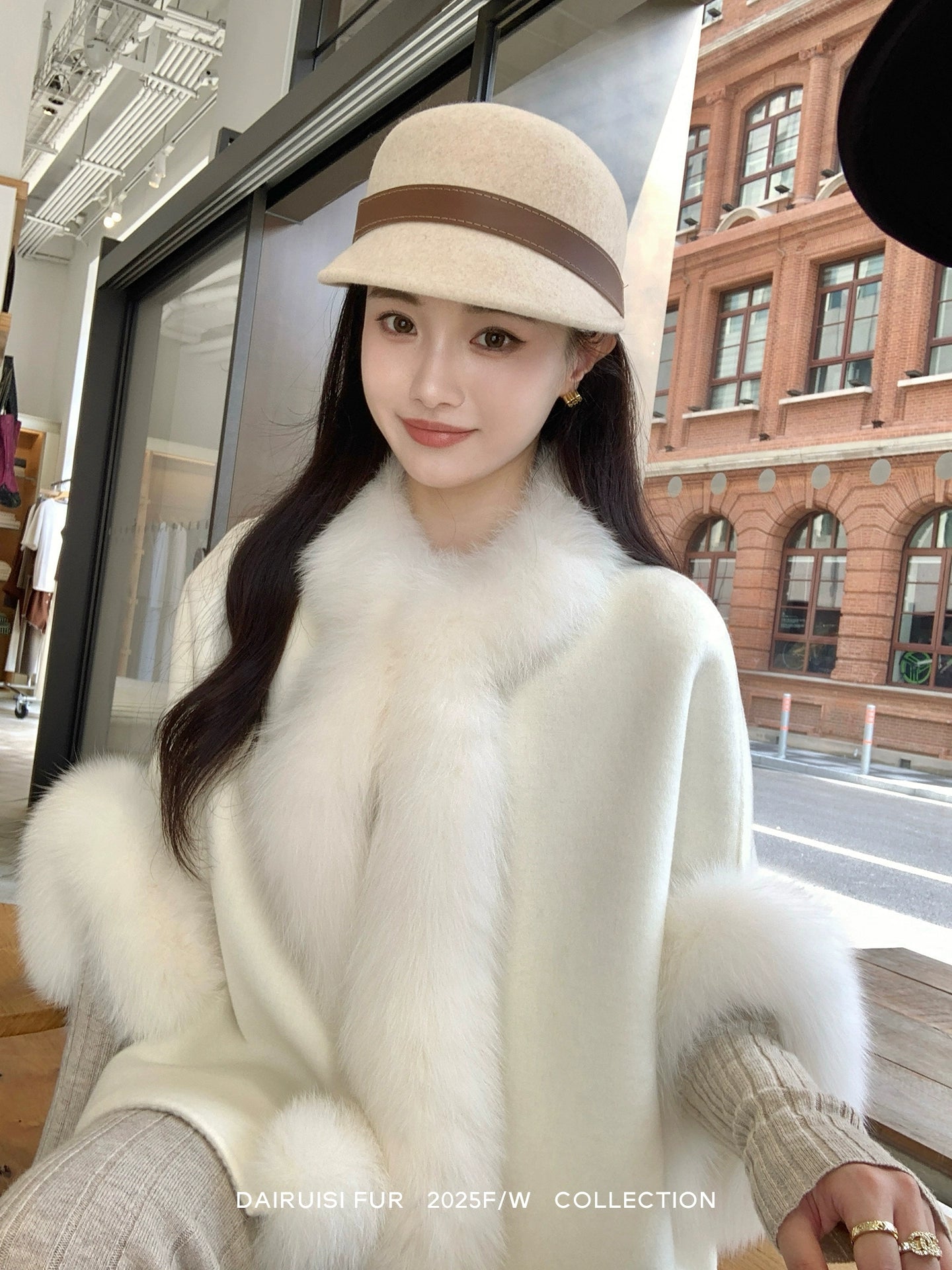 Snow Fox Cape Coat