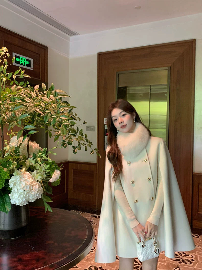 Etoile Fur Cape Coat