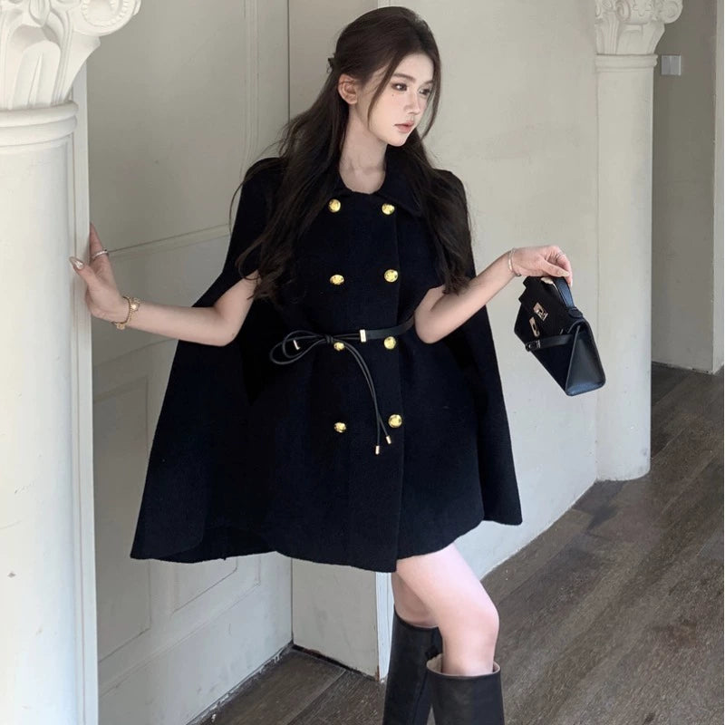 Golden Muse Cape Coat