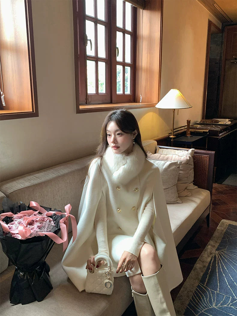 Etoile Fur Cape Coat