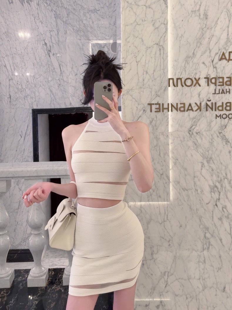 Sculpt Knit Set White