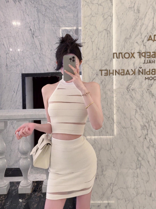 Sculpt Knit Set White