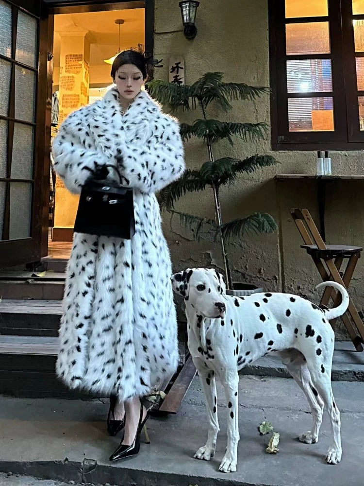 Dalmatian Amour Fur coat