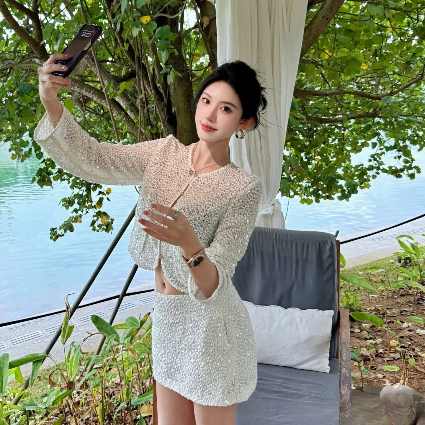 Twinkle Bouclé Cardigan