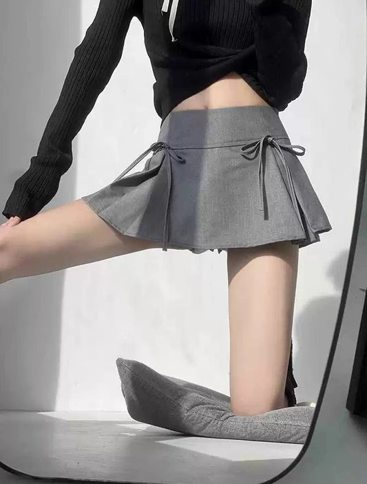 Slate Ribbon Skirt