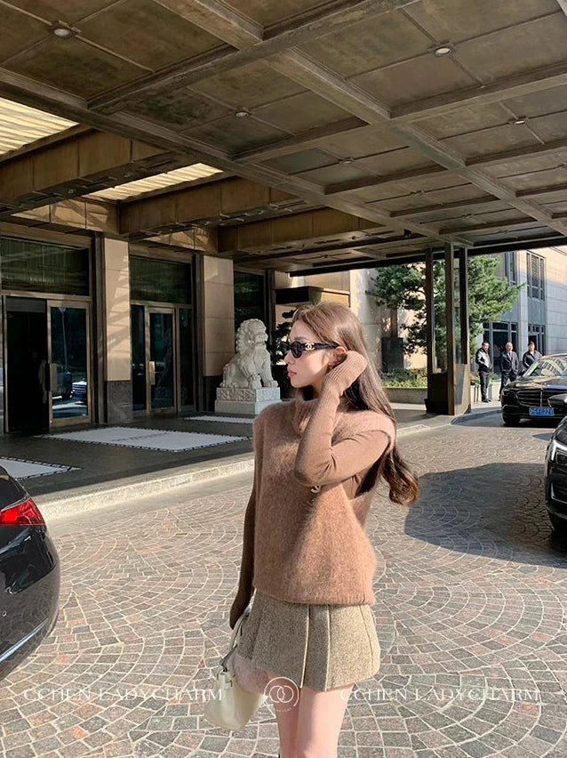 Feather Layer Knit Set