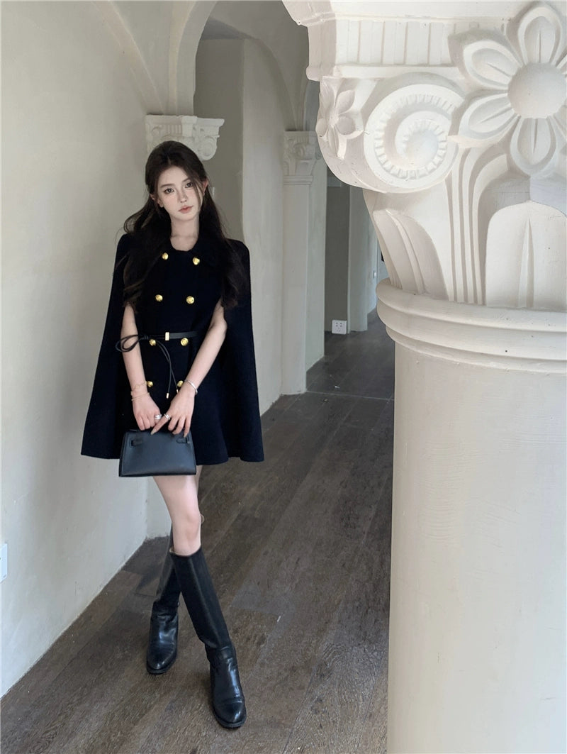 Golden Muse Cape Coat