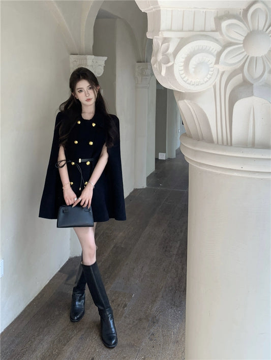 Golden Muse Cape Coat