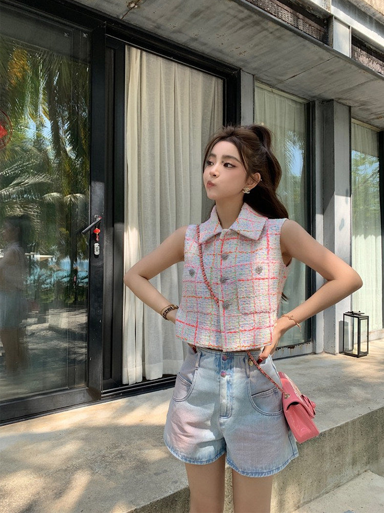 Candy Tweed Muse Top