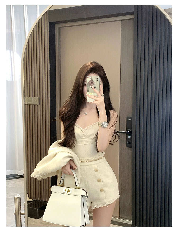 Pearl Crest Fringe Set